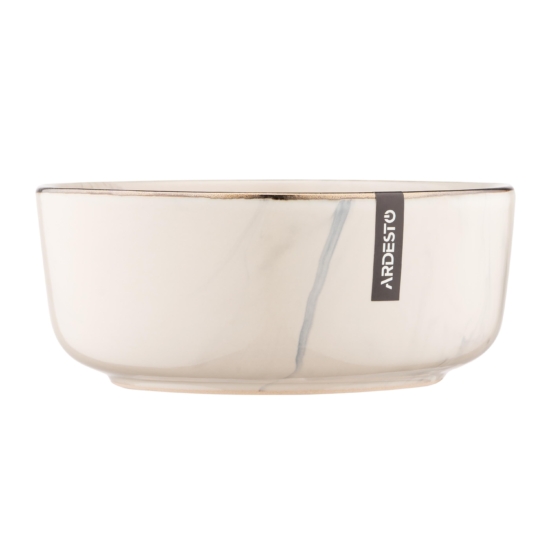 თასი Ardesto Bowl  Marmo, 15.6cm, ceramics, beige
