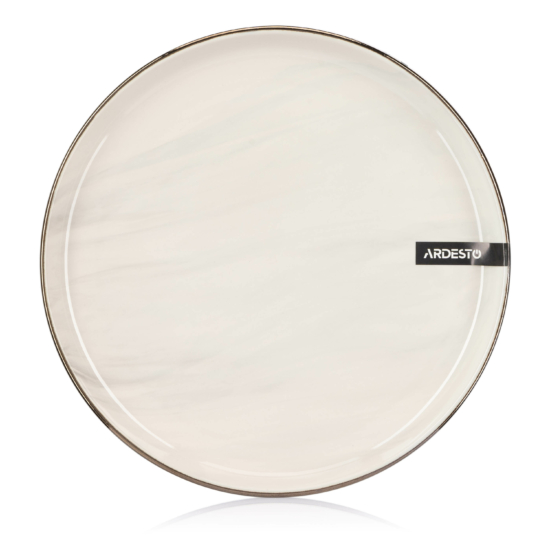 თეფში Ardesto Dessert plate Marmo, 19cm, ceramics, beige