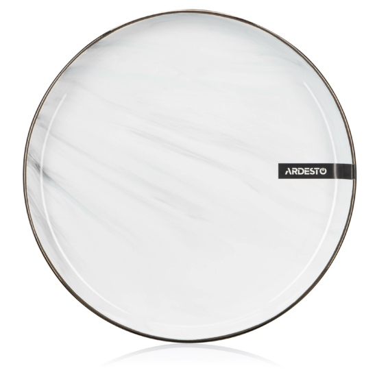 თეფში Ardesto Dessert plate Marmo, 19cm, ceramics, white