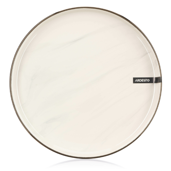 თეფში Ardesto Dinner plate Marmo, 27cm, ceramics, beige