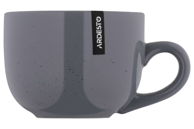 ჭიქა Ardesto Cup Bagheria Grey, 480ml, ceramics, gray