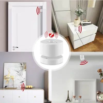 მოძრაობის სენსორი და შუქის დეტექტორი MOES ZigBee Smart PIR Motion Sensor Human Sensor Detector 2MQTT Setup Available (ZSS-X-PIRL-C-EN)