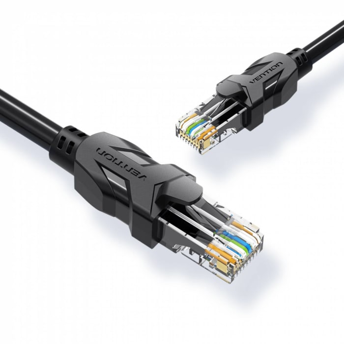 Network Passive/ PATCH CORD/ VENTION IBEBQ Cat.6 UTP Patch Cable 20M Black