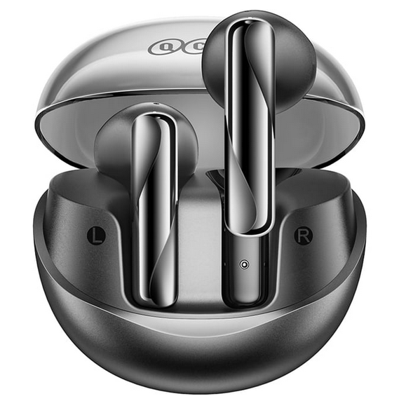 უსადენო Bluetooth ყურსასმენი  Wireless Headphone QCY Ailypods Clear Black