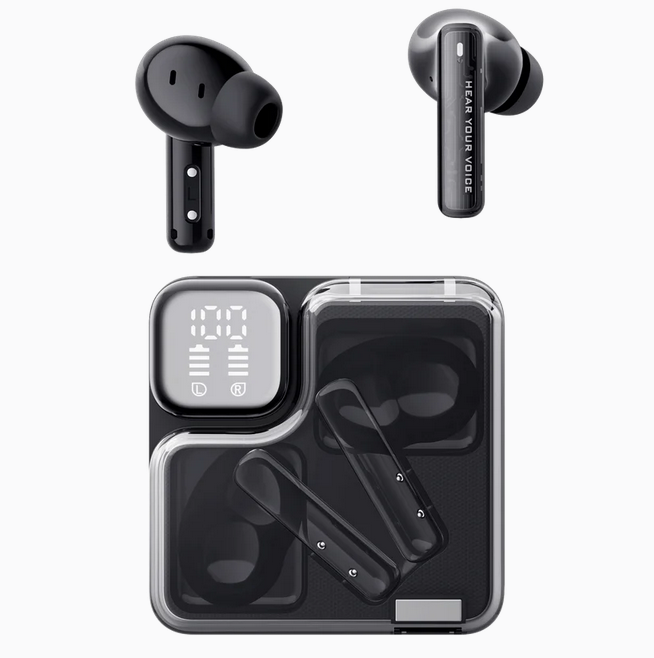 უსადენო Bluetooth ყურსასმენი  Wireless Headphone  QCY MeloBuds Neo Black