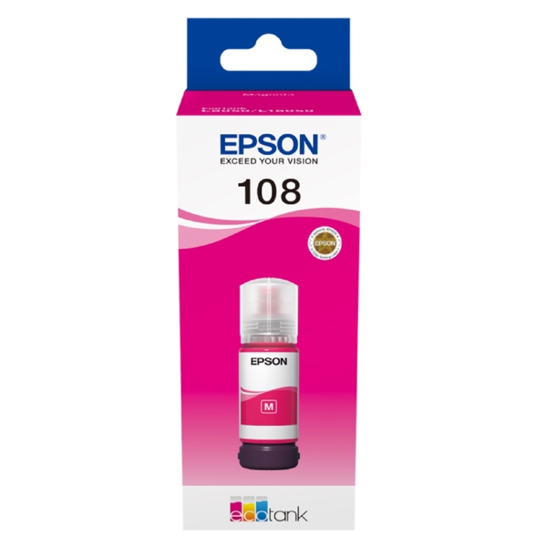 კარტრიჯის მელანი Epson 108 C13T09C64A, 7200P, Ink Cartridge, Light Magenta