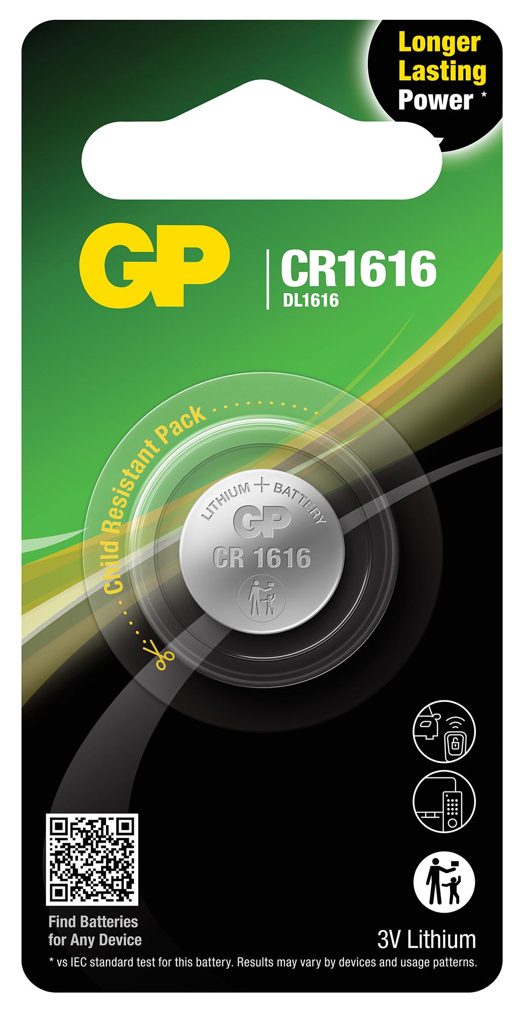 ელემენტი GPPBL1616027 CR1616-CPU1 LITHIUM GP 4891199003691