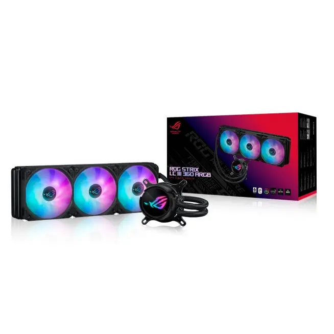 წყლის გაგრილება ASUS ROG Strix LC III 360 ARGB | Intel: LGA 1851, 1700, 1200, 115x AMD: AM5,AM4 (90RC00T1-M0UAY0)