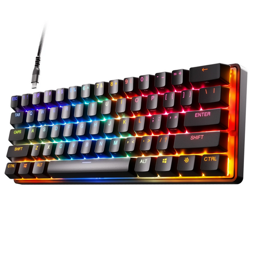 Gaming კლავიატურა სადენიანი SteelSeries Mechanical Keyboard Apex 9 Mini US (64837_SS) SteelSeries Linear OptiPoint Optical