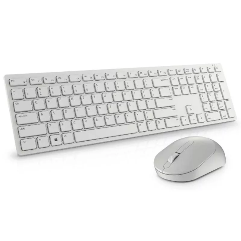 კლავიატურა და მაუსი Dell Pro Wireless Keyboard and Mouse - KM5221W - Russian (QWERTY) - White 580-AKFB