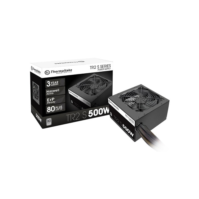 კვების ბლოკი TR2 S, 500W, ThermalTake, Power Supply, ATX 2.3, A-PFC, 12cm, EU, 80 PLUS White, 230V, PS-TRS-0500NPCWEU-2