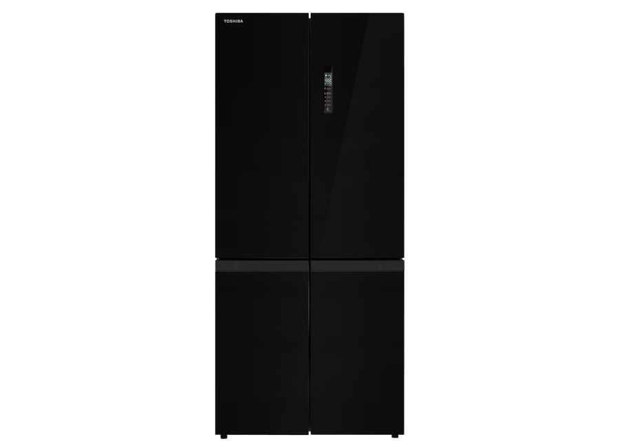 მაცივარი Refrigerator/ (Promo) TOSHIBA GR-RF610WE-PGS(22)-F-Door, 190x84x65, 470 Litres, INVERTER, BIG Display, BLACK GLASS