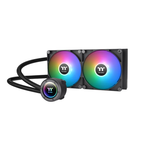 წყლის გაგრილება TH280 V2 ARGB Sync, ThermalTake, Black Liquid Cooler, 140 ARGB Fan *2, PWM500~1800RPM, 265W, CL-W375-PL14SW-A
