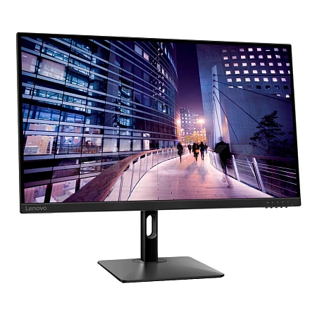 მონიტორი  Lenovo N27p 27" IPS 3840x2160 350 cd/m²  60Hz 4ms 3Wx2 Raven Black (67C3GAC4KZ)