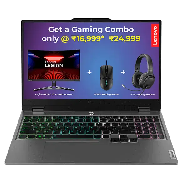 ნოუთბუქი Lenovo LOQ 15IRX9 (Model: 83DV00MMRK) |  15.6" WQHD (2560x1440) IPS 350nits AG 100% sRGB, 165Hz, G-SYNC | Intel Core i5-13450HX, 10C/16T,  up to  4.6GHz, 20MB | 24GB (2x 12GB)  SO-DIMM DDR5-4800 | 1TB SSD M.2 2242 PCIe 4.0x4 NVMe | NVIDIA GeForce RTX 4050 6GB GDDR6| Luna Grey | 2YrW