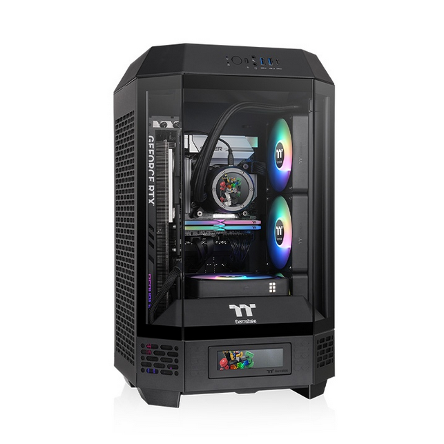 კომპიუტერის ქეისი ThermalTake  The Tower 250 Mini Tower Chassis CA-1Z9-00S1WN-00 , 6.7” x 6.7” (Mini ITX),  VGA length limitation: 245mm(With power cover) 360mm(Without; power cover)PSU length limitation: 200mm;  CPU cooler height limitation: 210mm; USB 3.2 (Gen 2) Type-C x 1, USB 3.0 x 2, HD Audio x 1