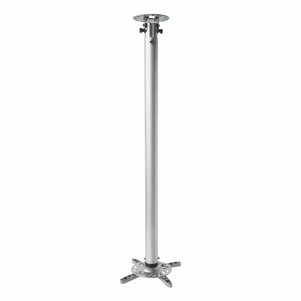 პროექტორის საკიდი SBOX PM-200XL | Maximum load (kg): 15, Cable management: Yes, Color: Silver, Material: Aluminum, Dimensions (mm): 338x1100-1970x338, Surface finish: Powder coating, Tilt: 30°, Rotation: 360°, Height adjustment: 1100 - 1970 mm, Mounting holes (mm): 336 (d), Weight (g): 2700