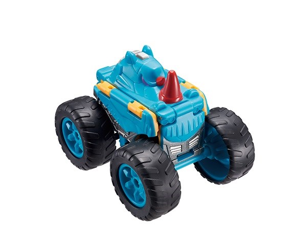 Flip Cars 2-in-1 Flip Vehicle- Monster Rhinoceros Truck