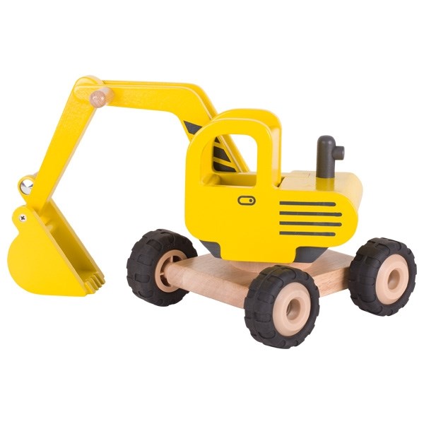 goki Machine woodeni Excavator (yellow) 55898G