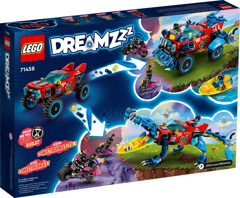 ასაწყობი კონსტრუქცია  LEGO DREAMZzz™ Crocodile Car