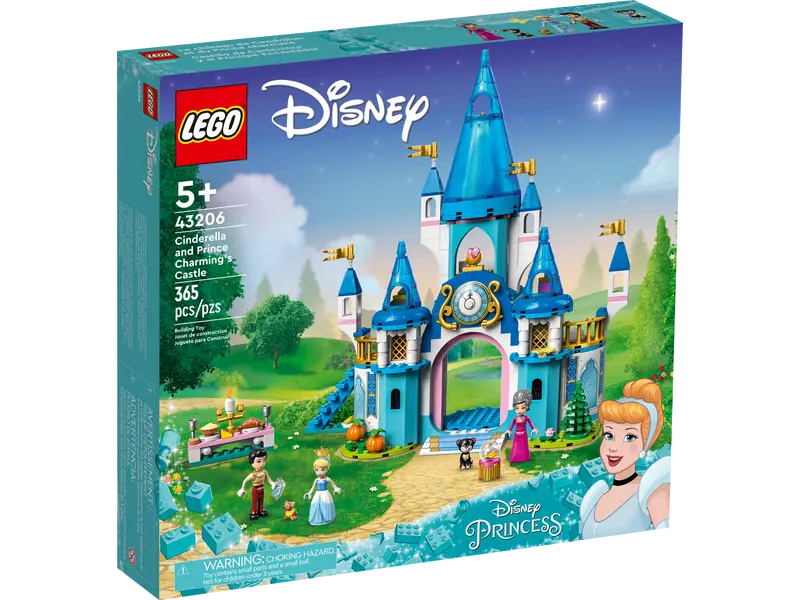 ასაწყობი კონსტრუქცია LEGO Disney Princess Cinderella and Prince Charming's Castle