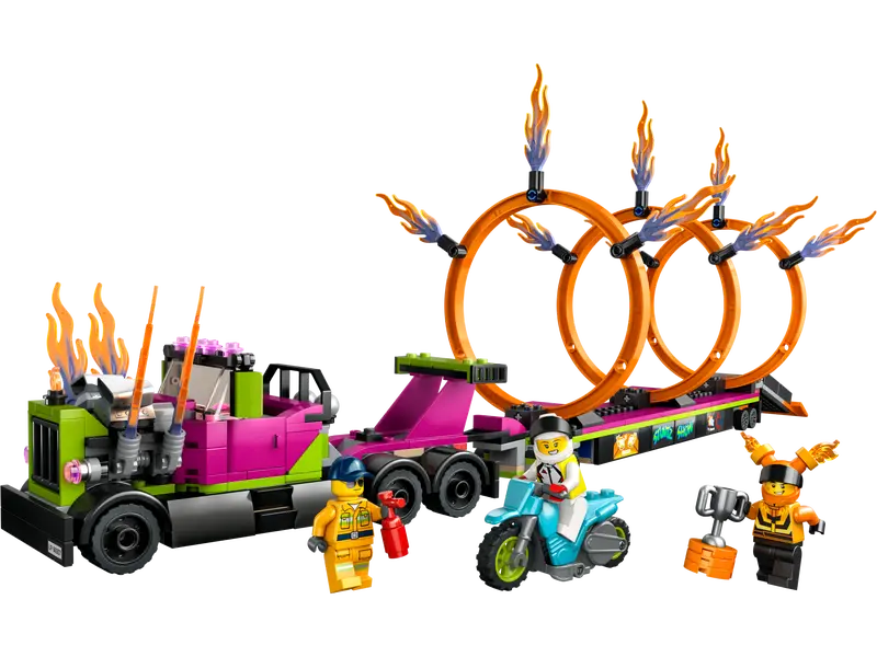 LEGO City Stuntz Stunt Truck & Ring of Fire Challenge