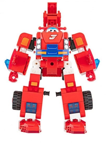 Super Wings Small Blocks 2-in-1 Buildable Transforming Vehicle - Jett
