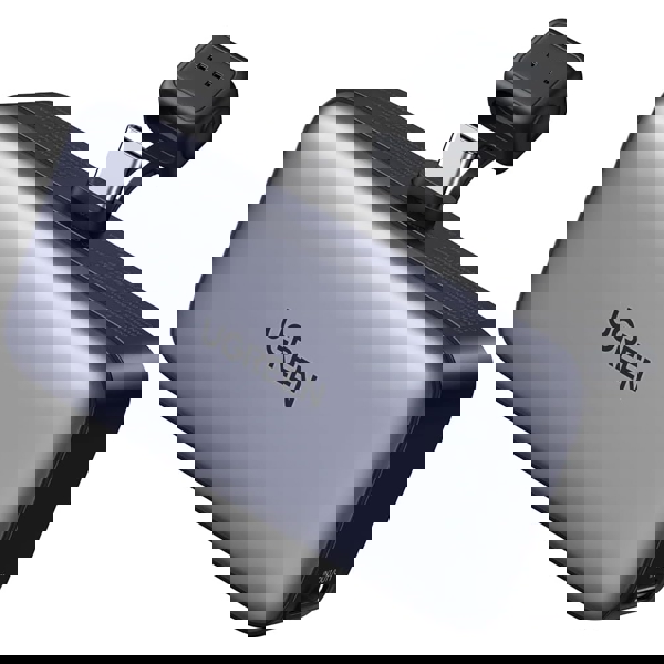 პორტატული დამტენი UGREEN PB503 (35338), 5000mAh, USB Type-C, Built-In USB-C Power Bank, Grey