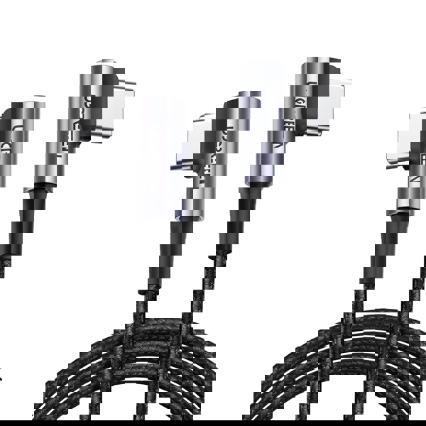 USB კაბელი UGREEN US323 (70529), 60W, Right Angle type-C to type-C Angled, 1m, Black/Grey