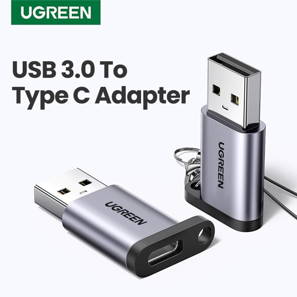 USB ადაპტერი UGREEN US276 (50533) USB 3.0 to Type-C Adapter, Gray