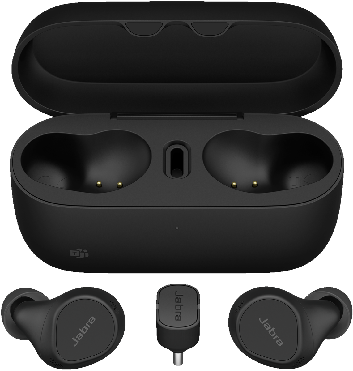 ყურსასმენი Jabra Evolve2 USB-C MS Wireless Earbuds Black (20797-999–899) |  Active Noise-Cancellation (ANC) Yes | Noise-isolating fit Yes | Number of microphones 6 | Wind noise reduction Yes