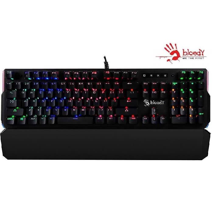 მექანიკური კლავიატურა A4Tech Bloody B885N, Full LK Gaming Keyboard/USB (US+RUSSIAN) - LK Blue