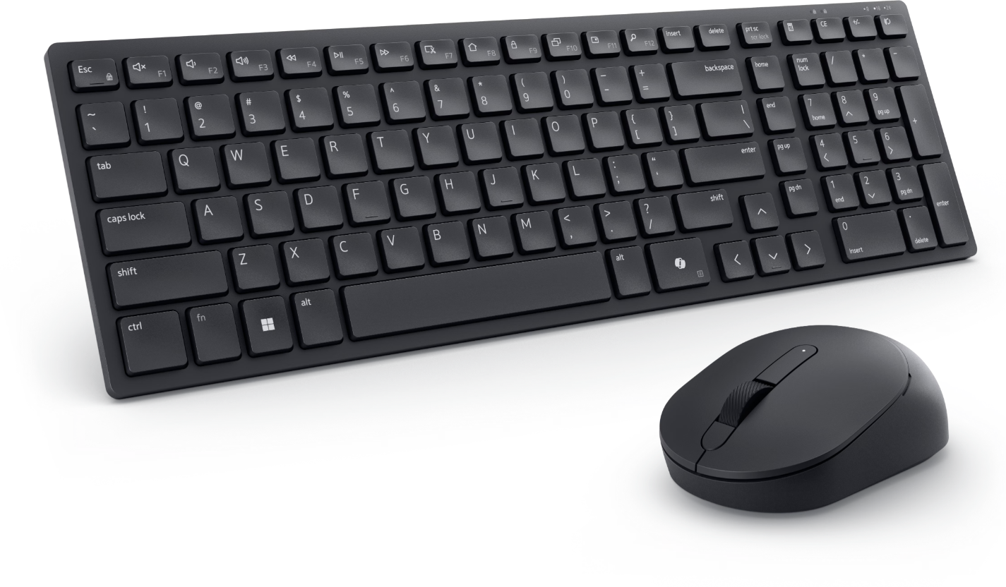 Dell Pro Compact Silent Keyboard and Mouse - KM555 - Russian (QWERTY)
