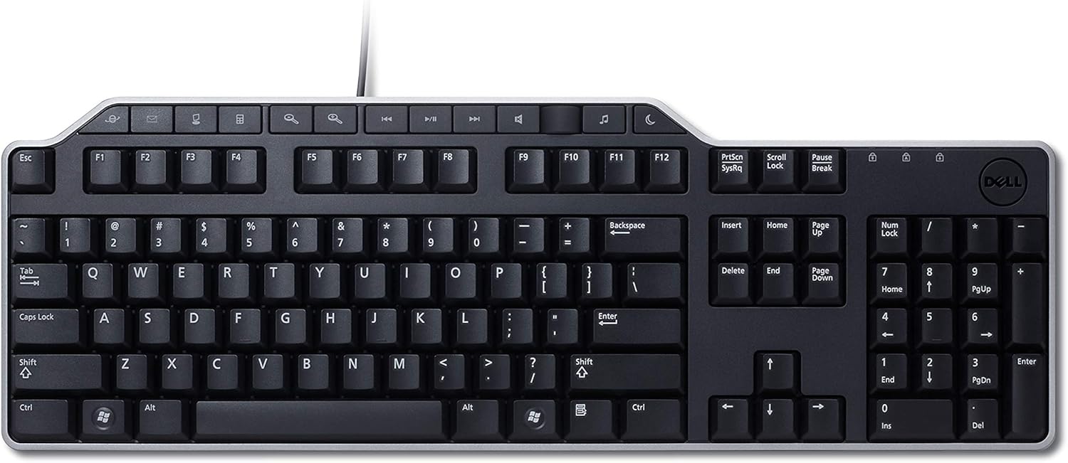 კლავიატურა  Dell KB-522 Wired Business Multimedia USB Keyboard Black (Kit),104 keys, 7 hot keys,2 Hi-Speed USB 2.0 ports | Russian (QWERTY)