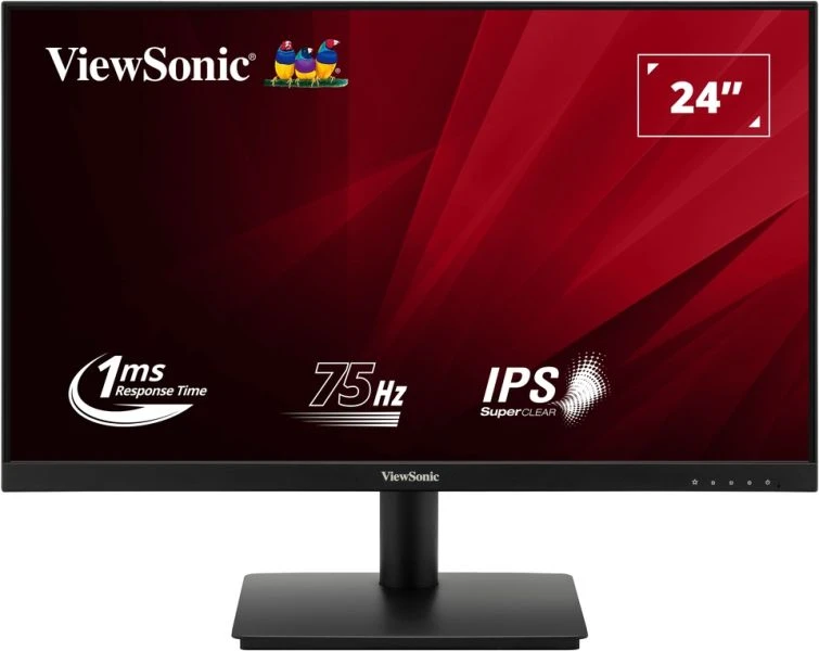 მონიტორი ViewSonic VA240-H-2 24” Full HD 1080p resolution |  IPS | 75Hz | 1ms (MPRT) | 250 cd/m² (typ) | 16:9  HDMI and VGA inputs | VESA : 75 x 75 mm