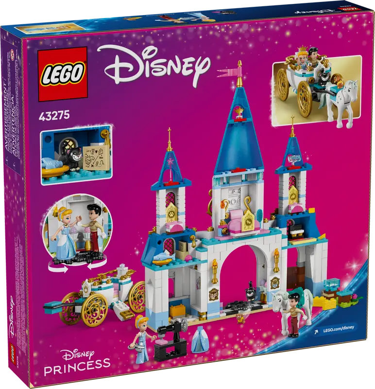 ლეგო LEGO Constructor Disney Princess Cinderella's Castle & Horse Carriage