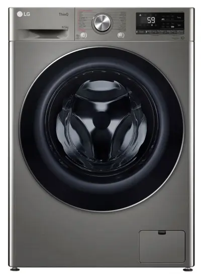 სარეცხი მანქანა (Promo) LG (F2V7GWL2P.APTPMER) / 8.5 KG, 1200 RPM / INVERTER, ARTIFICIAL INT,STEAM, TurboWASH,Silver