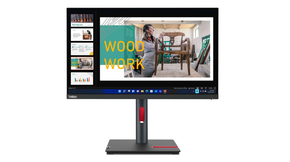 მონიტორი Lenovo ThinkVision P24q-30 (63B4GAT6EU) | 23.8" QHD (2560x1440) IPS display, Anti-glare 16:9 | 4 ms | -5° to +23.5° tilt, left & right 45 swivel, -90° to +90° pivot, up to 155mm lift stand |4x USB 3.2 Gen 1 (1x BC 1.2), 1x USB-B 3.2 Gen 1 | 1x HDMI® 2.1 TMDS, 1x DP 1.4, 1x DP Out