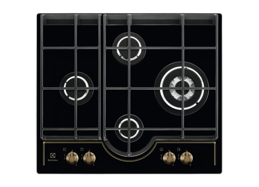 ჩასაშენებელი ქურა  Hob/ Electrolux / (Promo) Electrolux GPE363RBK Retro Black