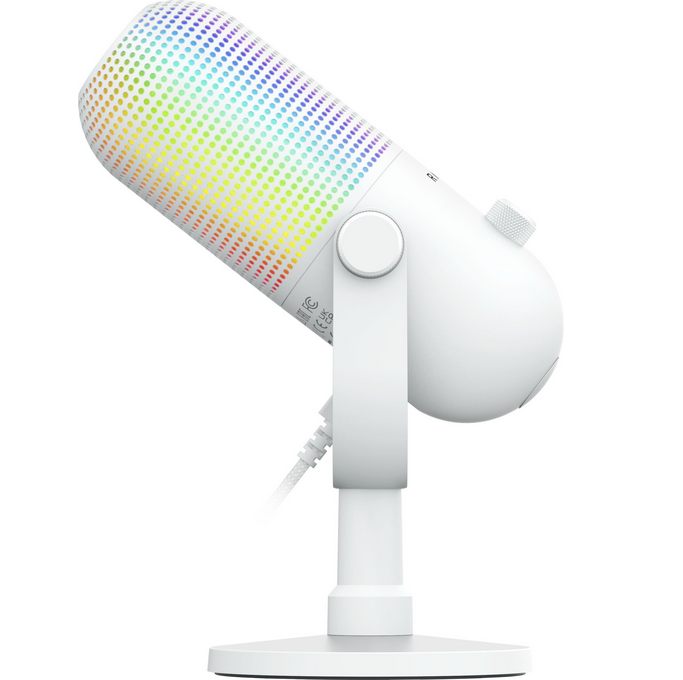 GAMING მიკროფონი Razer gaming microphone Seiren V3 Chroma, Uni, RGB, USB-A, 2m, white (RZ19-05060200-R3M1)
