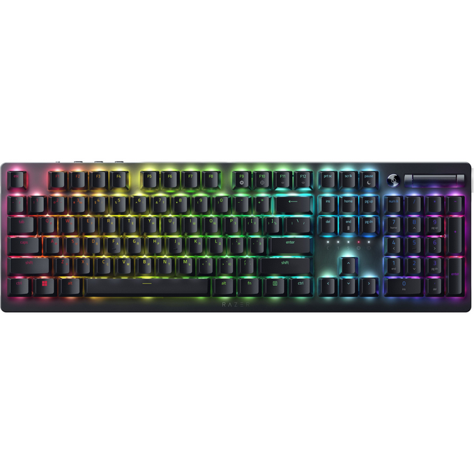 GAMING კლავიატურა Razer Keyboard mechanical DeathStalker V2 105key, Red Switch, USB-A, EN/RU, RGB, black (RZ03-04500800-R3R1)