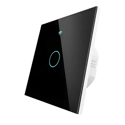 ერთ კლავიშიანი შუქის ჭკვიანი ჩამრთველი Moes WiFi+RF Switch; EU Type;1 Gange | მხარდაჭერის სისტემა: Android\iOS