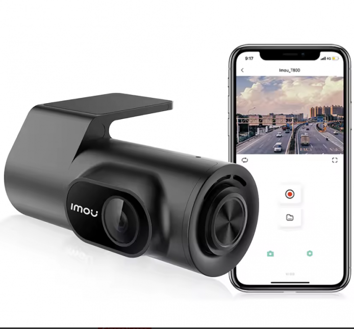 ვიდეო რეგისტრატორი Imou Dash Camera T800 Imou T800 Car Camera, 8 MP 4K, 360-degree rotation, 4K (3840P × 2160P) resolution at 30 fps, night vision, 24/7 parking monitoring, micro SD card slot, mobile app, MicroSD card up to 256 GB