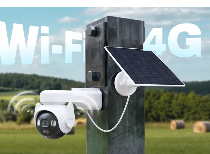 სოლარ/4G/LTE სამეთვალყურეო კამერა, იდეალურია ნებისმიერი აგარაკისთვის/ობიექტისთვის სადაც 4G კავშირი გაქვთ Imou AOV PT 4G LTE  & WiFi 5MP 365 Days All-time Recording (AOV) | Unlimited Battery Life  4G+Wi-Fi Dual Connection | AI Powered Human Detection  3K UHD Image (IPC-B7ED-5M0TEA-EU/FSP14)