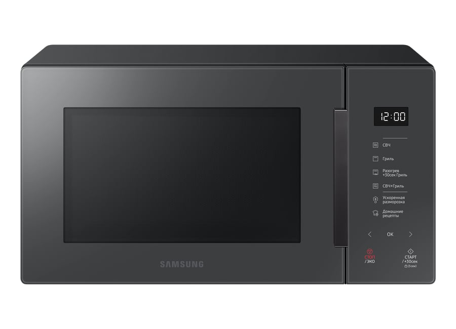 მიკროტალღური ღუმელი Samsung ( PROMO) MG23T5018AC/BW, 2300W, 23L, Microwave Oven, Gray