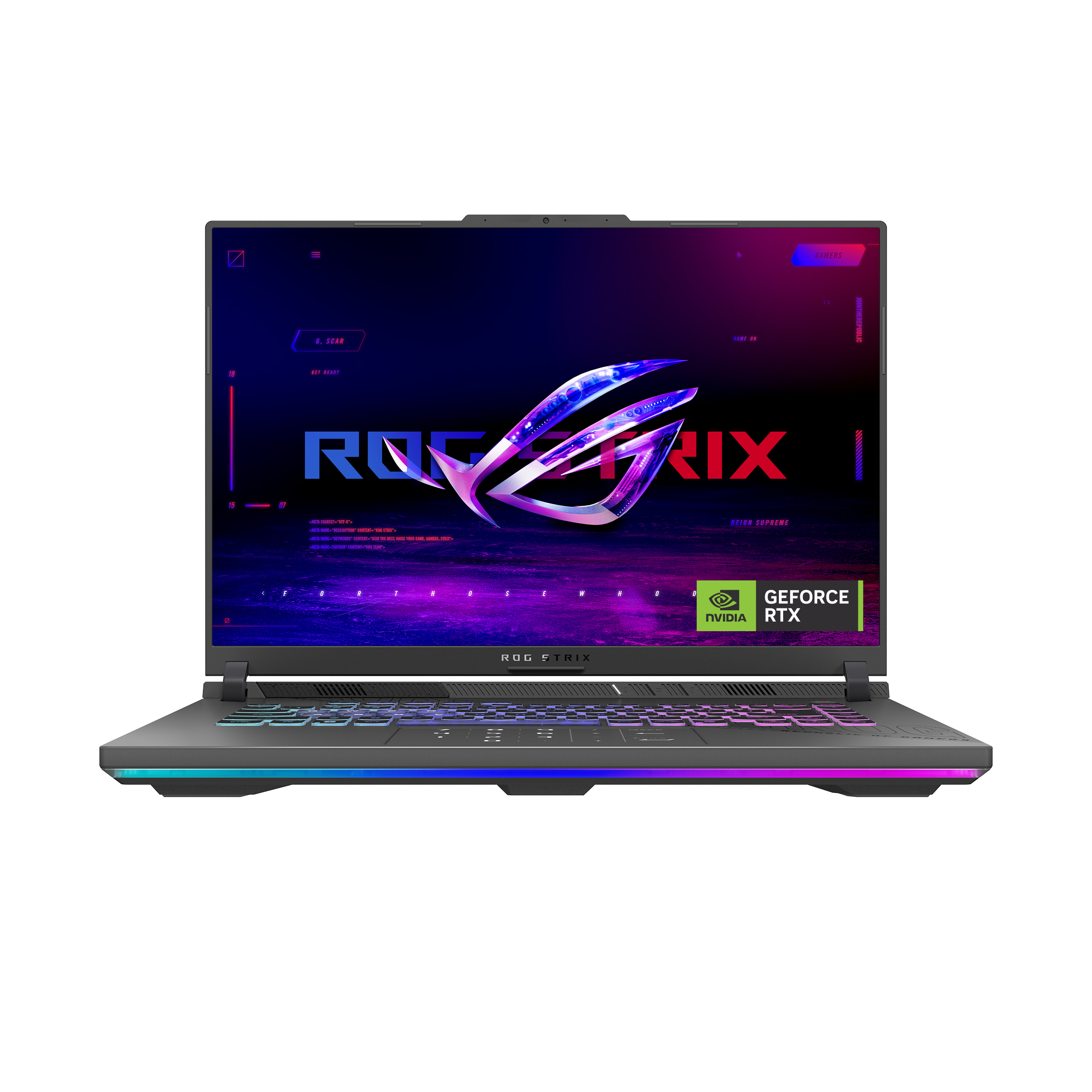 Gaming ნოუთბუქი ASUS G614FR ROG Strix G16 (2025) (G614FR-RV008) 16" 2560x1600 (WQXGA), IPS, 240Hz AMD Ryzen 9 (9000 Series) 9955HX,  16 GB DDR5, 1 TB SSD, GeForce RTX 5070 Ti 12288 MB, no OS, gray