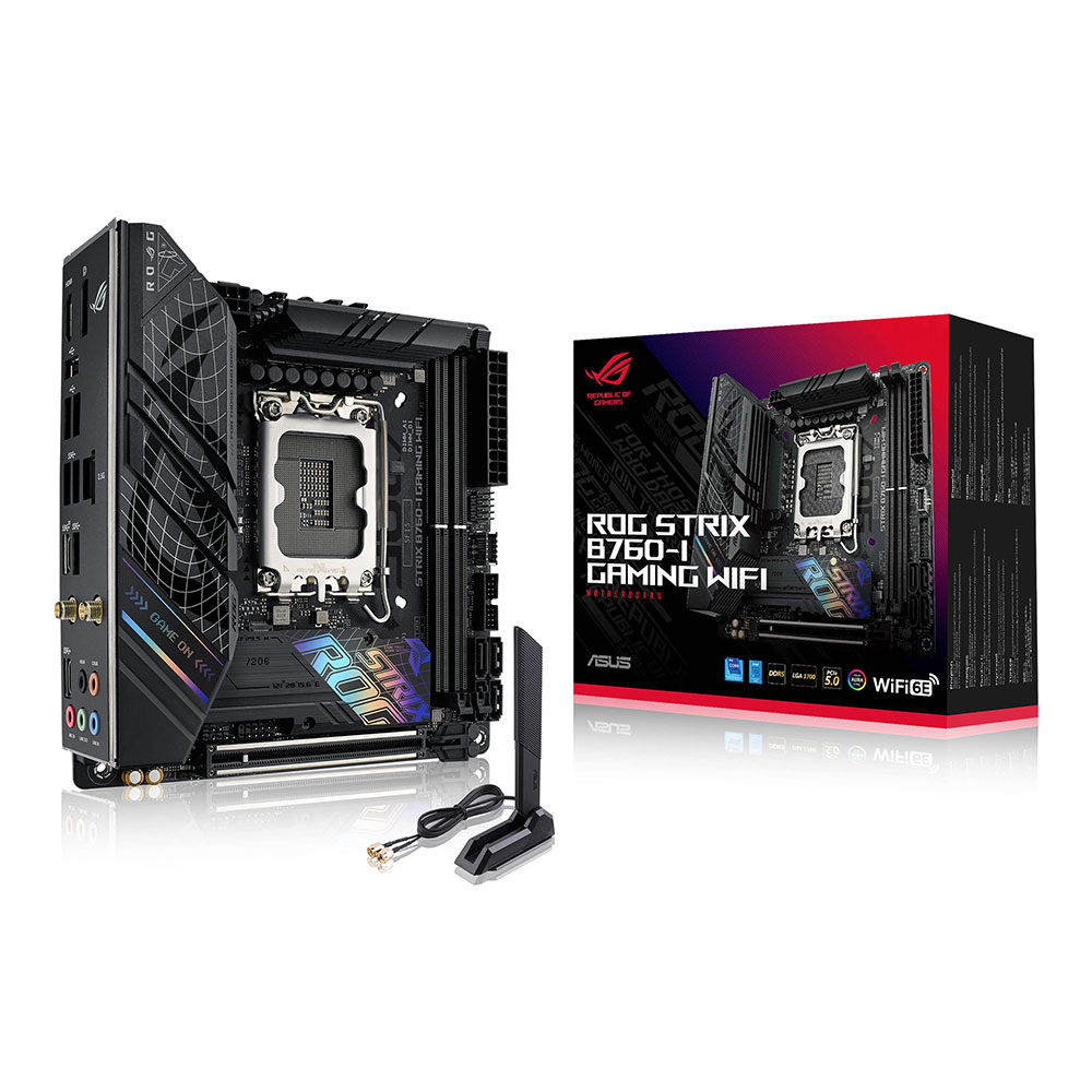 დედადაფა ASUS Motherboard ROG STRIX B760-I GAMING WIFI s1700 B760 2xDDR5 M.2 HDMI DP Wi-Fi BT mITX