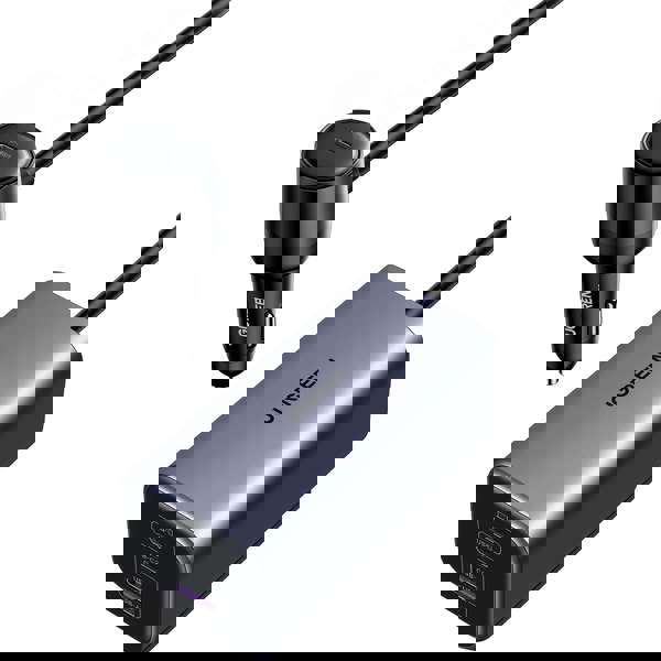 მანქანის დამტენი UGREEN EC706 (35571), 150W, Type-C, USB, Car Charger, Grey