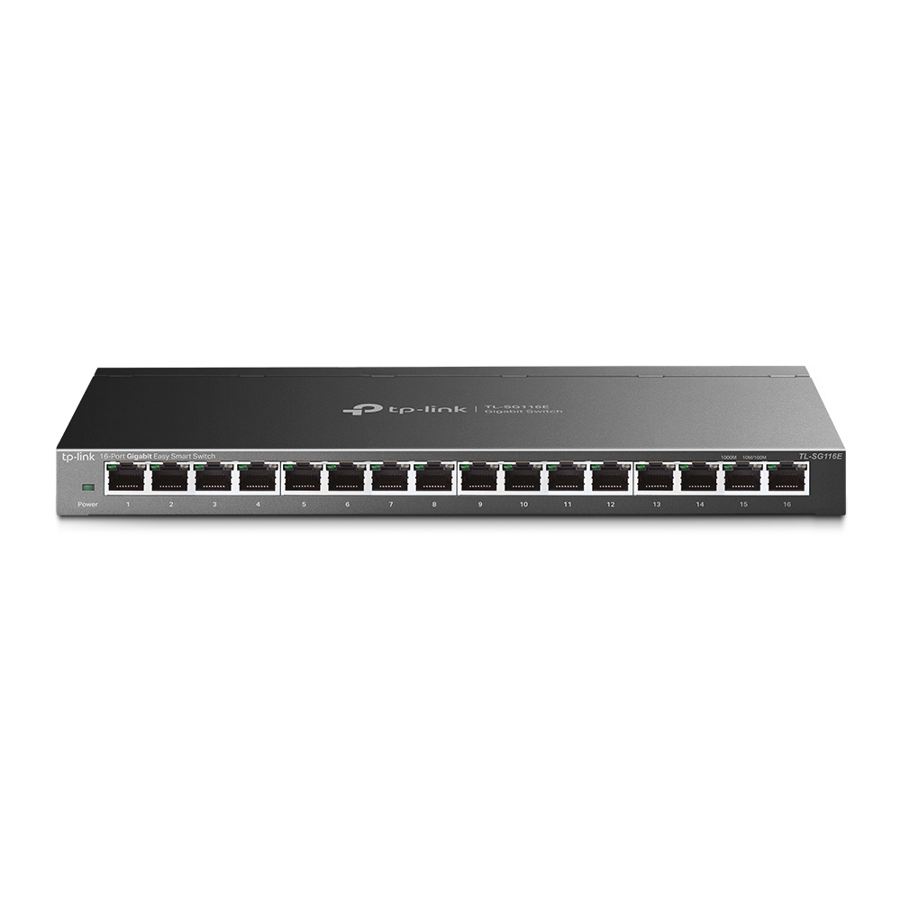 ქსელის გამანაწილებელი  TL-SG116E TP-Link, 16-Port Gigabit Easy Smart Switch