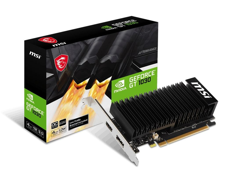 ვიდეო ბარათი MSI Graphic Card GeForce GT 1030 4GB GDDR4 LP OC (912-V812-037)